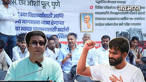 mpsc student protest pune raj thackeray sanjay raut abhijit dipke