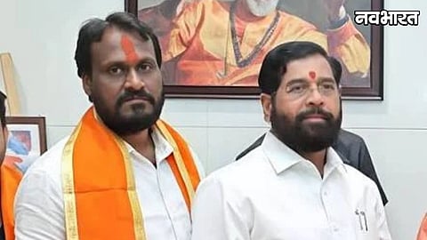 Akola Shiv Sena Corporator Sagar Bharuka And Eknath shinde