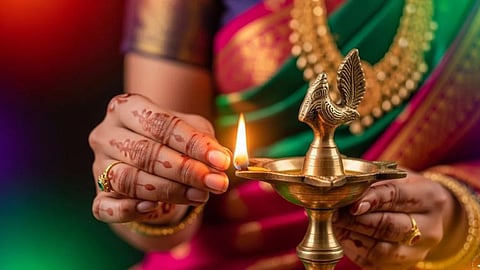 Puja tips diya rules ghee oil wick direction tulsi.