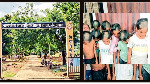 Chandrapur Ashram School Student Haircut
