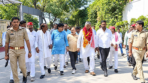 Agra MLC Election 2026: SP Candidates Akash Agarwal and Shashank Yadav File Nominations