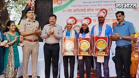 Asian Games Gold Medalist Satara athletes Felicitate