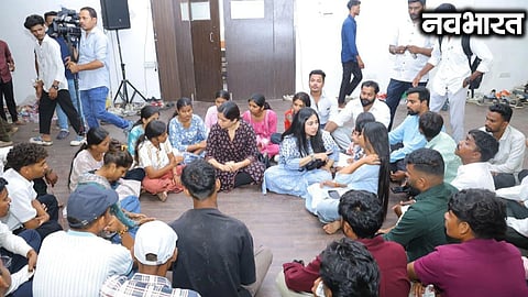 Police action against tribal students from Nashik Uproar ensues after their detention from Tilak Bhavan.