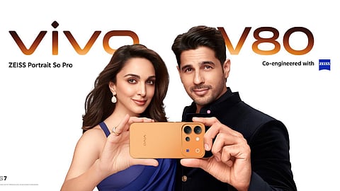 Vivo V80 launched in India model featuring a 7,200mAh battery