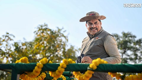 CM Mohan Yadav releasing two cheetahs