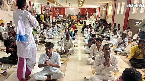 Prisoners performing Shradh Tarpan and Pind Daan