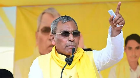 Om Prakash Rajbhar in Aligarh: Targets Opposition Over Gyanesh Kumar Protest and Akhilesh Yadav PDA