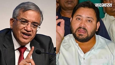 Gyanesh kumar, Tejashwi yadav.jpg
