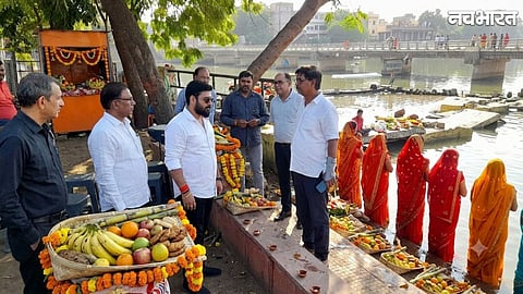 Preparations for Chhath Puja begin at Raipur's Mahadev Ghat