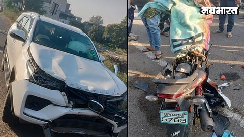 BJP MLA Amar Singh Yadav Fortuner involved in Kurawar accident