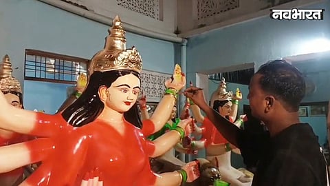 Blukiya family preserving traditional idol craftsmanship for Navratri
