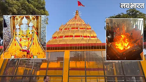 What is the connection between Pandavas and Maa Baglamukhi temple
