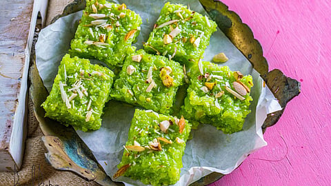 Navratri vrat special lauki barfi recipe.