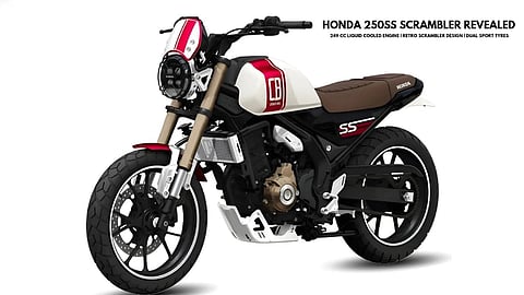 Honda CB250SS Concept Retro look paired with a TFT display