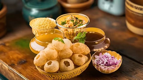 History of golgappe pani puri origin india.