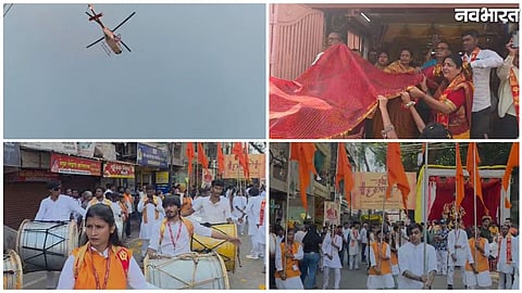 Devotees participate in the 24-km Chunri Yatra in Burhanpur