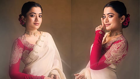 Rashmika Mandanna Saree Look