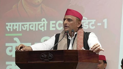 Akhilesh Yadav Launches Vote Ki Dakaiti Ka Pardafash Book, Targets BJP and Election Commission Over Alleged Vote Theft