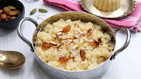 Kanya pujan halwa recipe kids special suji halwa.