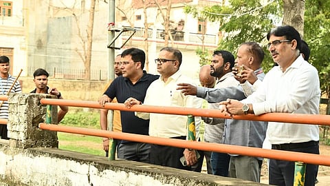 Varanasi News: CEO Satyam Mishra Inspects Sankat Haran Hanuman Temple and Gaushala Benipur