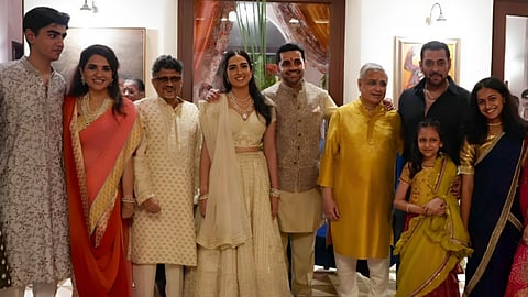 Salman Khan At Shanaya Munot Engagement