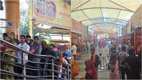 The doors of the Maa Chandrika Devi shrine have reopened following the waterlogging.