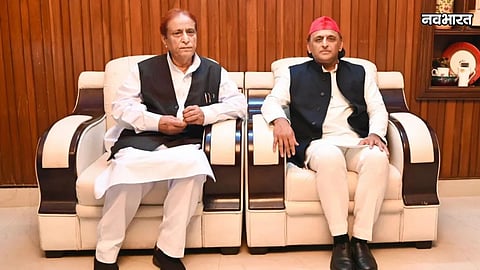 Akhilesh Yadav Azam Khan Meeting Image