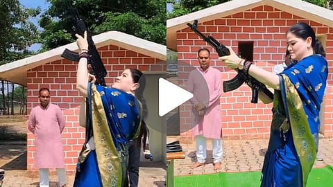 IPS Ankita Sharma AK-47 Firing Video