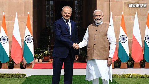 PM Modi And Donald Tusk.