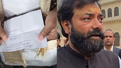 Mahoba BJP MLA Brijbhushan Rajput Slaps Seed Warehouse In-Charge Over Alleged Black Marketing of Gram Seeds