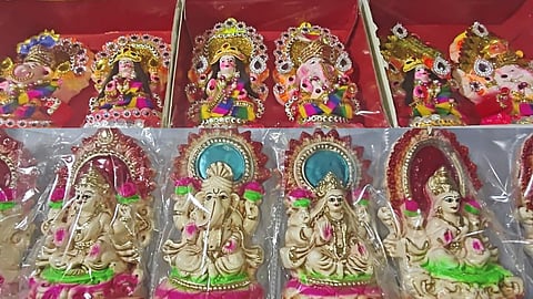 Diwali 2026: Mathura Artisans Busy Making Clay Idols of Goddess Lakshmi and Lord Ganesha