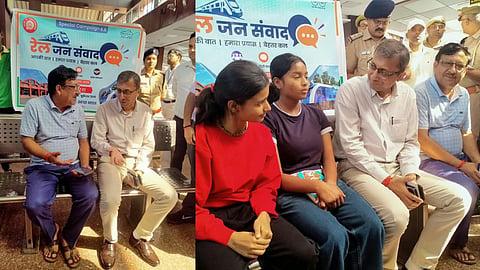 Varanasi DRM Ashish Jain Inspects Banaras Railway Station, Interacts with Passengers Special Cleanliness Campaign