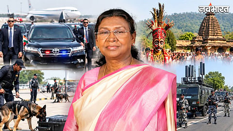 President Droupadi Murmu is set to arrive in Raipur tomorrow for a two-day visit to Chhattisgarh