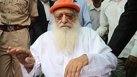 Asaram Bapu resting at his Ujjain ashram