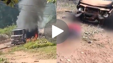 andhra pradesh jeep fire accident video