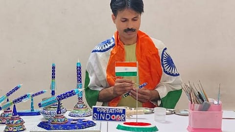 Varanasi Pink Meenakari Fighter Jet Inspired by Wings Over Ganga Air Show