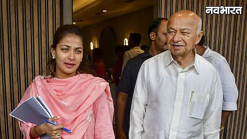 Sushil Kumar Shinde and Praniti Shinde
