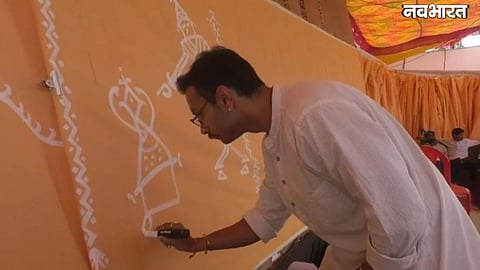 Ujjain Shiv Baraat artwork planned on a 108 meter canvas