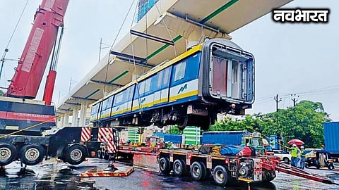 First train arrives on the Thane-Bhiwandi Metro-5 line