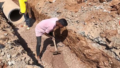 korchi botekasa road construction quality questions gadchiroli
