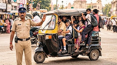 Nagpur Traffic Rules Violation Passenger Safety