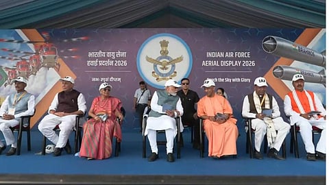 Wings Over Ganga: Indian Air Force Show in Varanasi Witnessed by PM Modi, Rajnath Singh and Yogi Adityanath