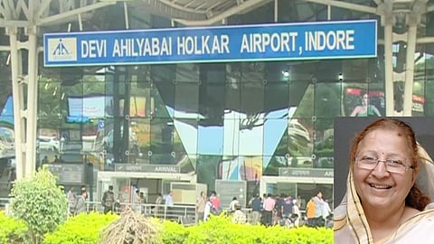 Former Lok Sabha Speaker Sumitra Mahajan faces a security lapse at Indore Airport VIP lounge.