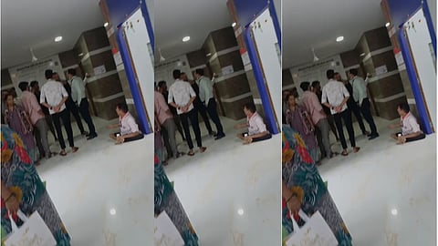 thane korus hospital lift closed disabled patient protest