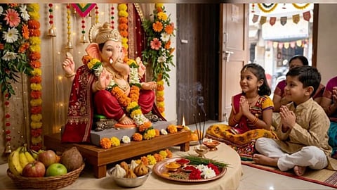 Karwa Chauth And Ganesh Puja