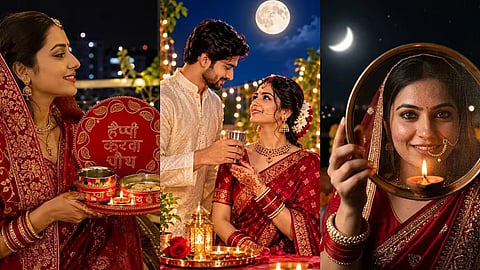 Karwa Chauth Photos Transform blurry photos into stunning images using AI 3 prompts