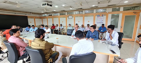 Marathon meeting of MLA Mahesh Landge