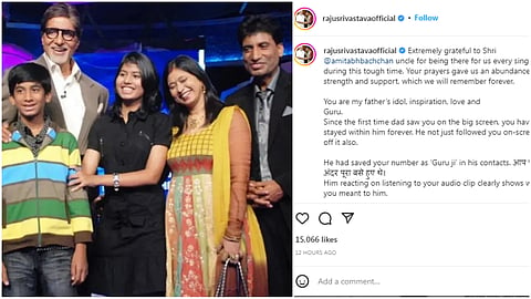 Raju Srivastava’s daughter Antara drops emotional note for Amitabh Bachchan