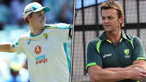 Cameron Green and Adam Gilchrist
