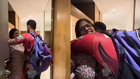ipl-2023-captain-nitish-rana-hugs-his-mother-after-winning-against-pbks-kkr-shared-the-video